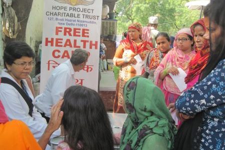Gesundheitskampagne in Seelampur